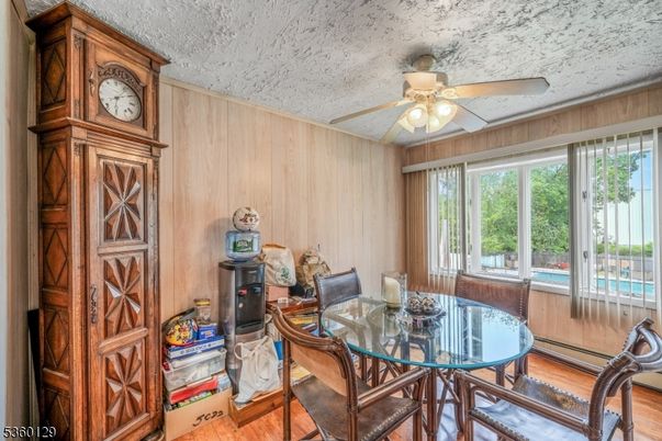 Dining room, Interior, Wood Texture Flooring, Wooden Walls