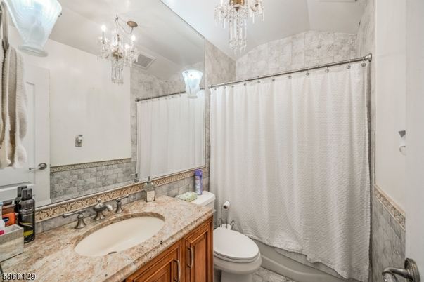 Bathroom, Chandelier, Interior