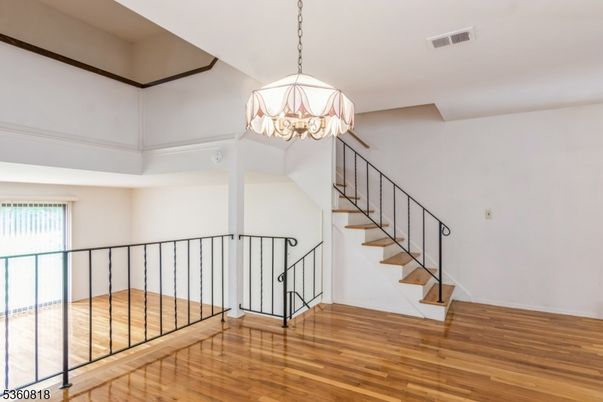 Chandelier, Interior, Wood Texture Flooring