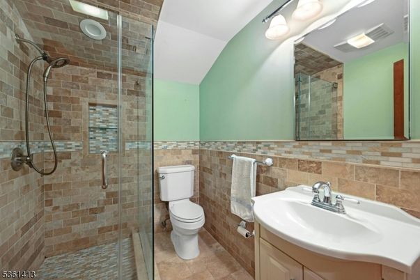 Bathroom, Glass Shower, Interior, Stone Walls