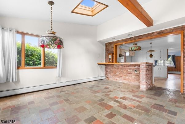 Interior, Kitchen, Pendant Lights, Wooden Beams