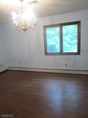 Chandelier, Empty room, Interior, Wood Texture Flooring