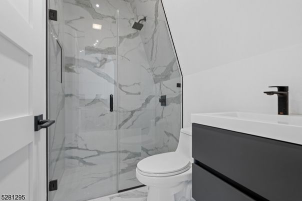 Bathroom, Glass Shower, Interior, Marble, Marble Walls