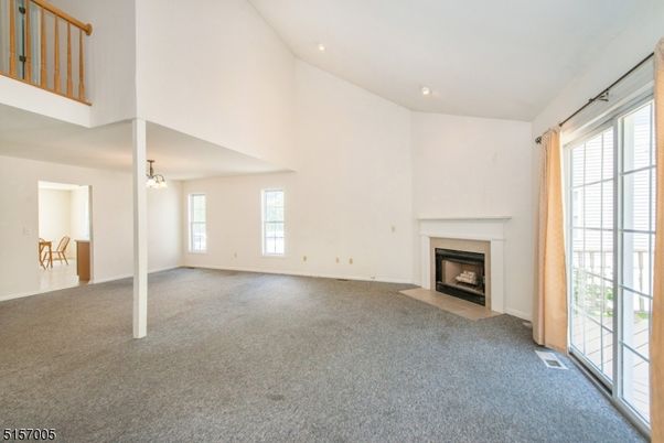 Empty room, Fireplace, Interior, Pendant Lights