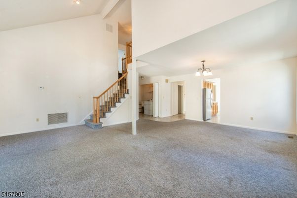 Chandelier, Empty room, Interior, Recessed Lighting