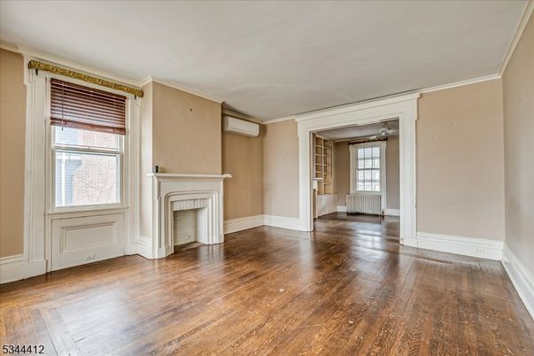 Empty room, Fireplace, Interior, Wood Texture Flooring