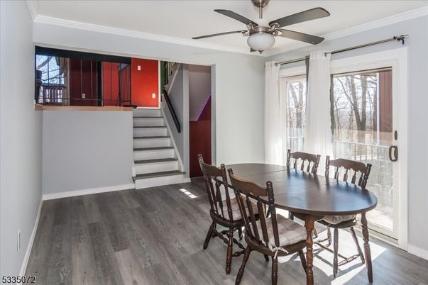 Dining room, Interior, Wood Texture Flooring