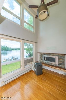 Fireplace, Interior, Water, Wood Texture Flooring