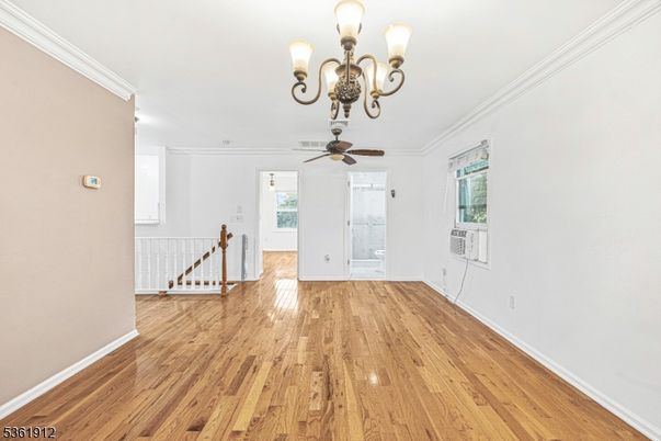 Chandelier, Empty room, Interior, Wood Texture Flooring