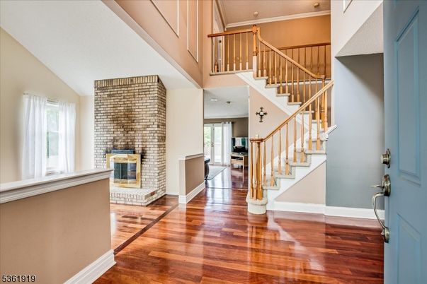 Fireplace, Interior, Wood Texture Flooring