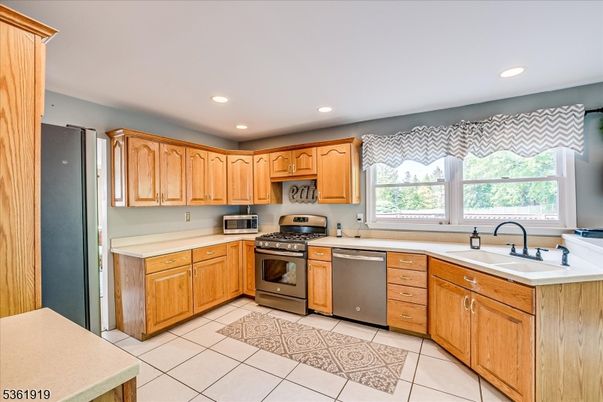 Interior, Kitchen, Recessed Lighting, Stainless Steel Appliances