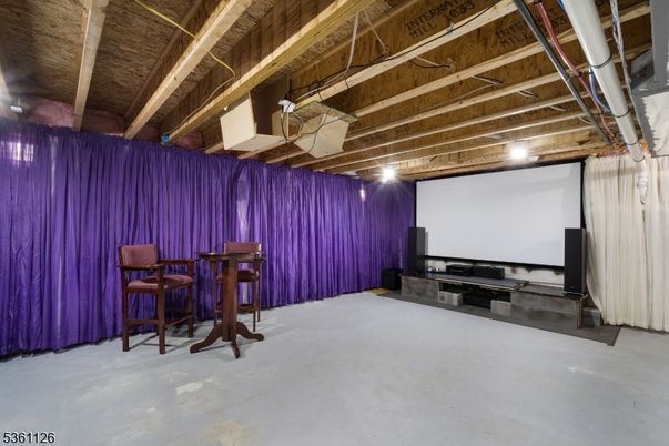 Interior, Projection Screen, Wooden Beams