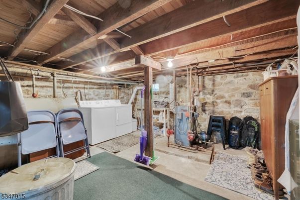 Interior, Stone Walls, Washer, Wooden Beams, Wooden Ceilings