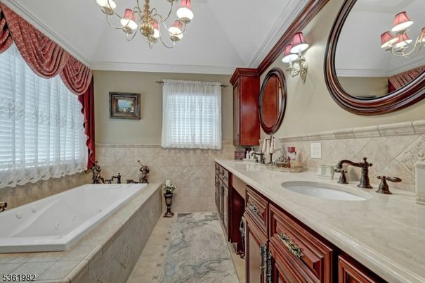 Bathroom, Chandelier, Dual Sink Vanities, Interior