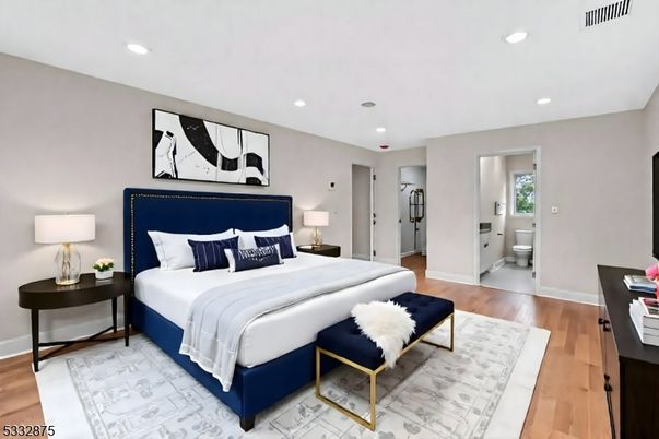Bathroom, Bedroom, Interior, Recessed Lighting, Wood Texture Flooring