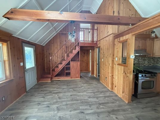 Interior, Kitchen, Wooden Beams, Wood Texture Flooring, Wooden Walls