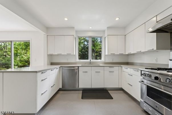 Interior, Kitchen, Recessed Lighting, Stainless Steel Appliances