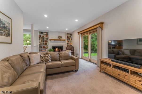 Fireplace, Interior, Living room, Recessed Lighting