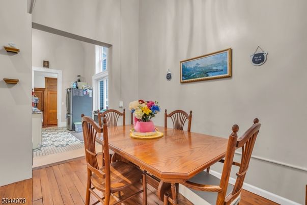 Dining room, Interior, Wood Texture Flooring