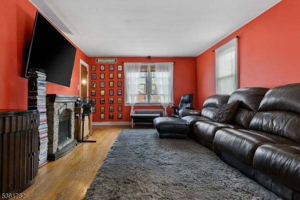 Fireplace, Interior, Wood Texture Flooring
