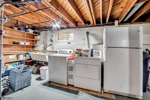Interior, Utility Closets, Washer, Wooden Beams, Wooden Ceilings