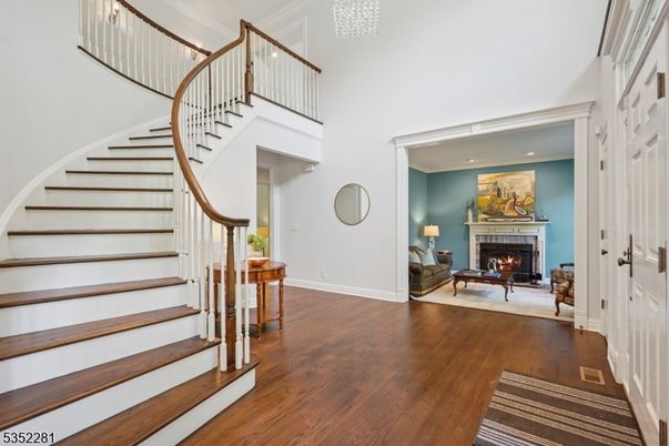 Fireplace, Interior, Recessed Lighting, Wood Texture Flooring