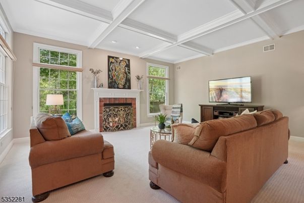Fireplace, Interior, Living room, Recessed Lighting
