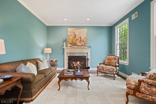 Fireplace, Interior, Living room, Recessed Lighting