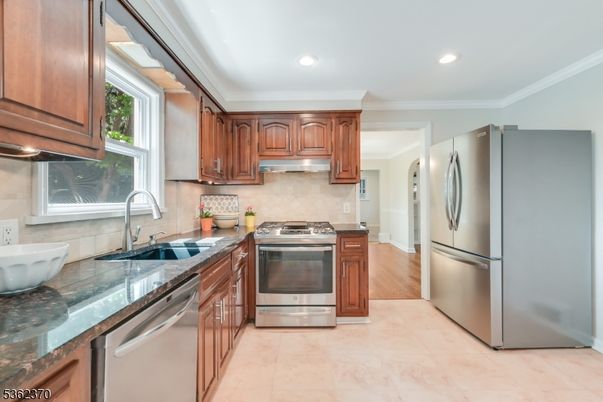 Interior, Kitchen, Recessed Lighting, Stainless Steel Appliances