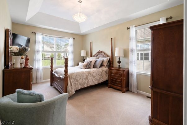 Bedroom, Chandelier, Interior