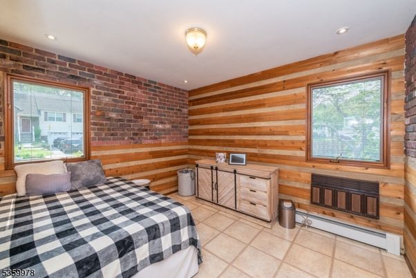 Bedroom, Interior, Recessed Lighting, Stone Walls, Wooden Walls