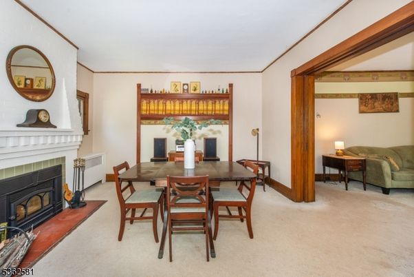 Dining room, Fireplace, Interior