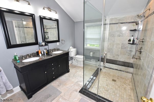 Bathroom, Dual Sink Vanities, Glass Shower, Interior