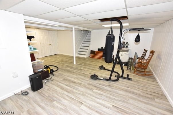 Fitness Equipment, Interior, Wood Texture Flooring