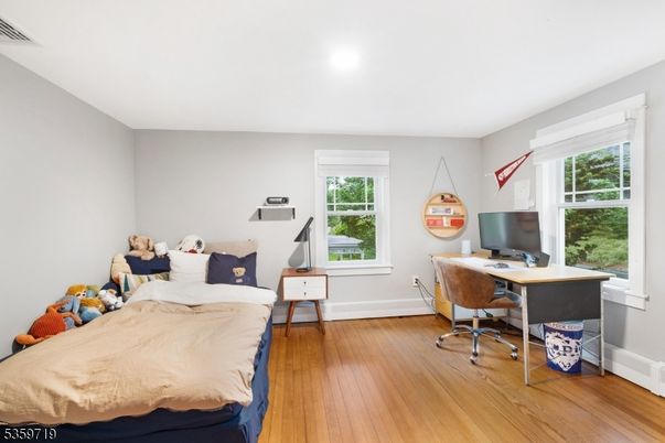 Bedroom, Home Office, Interior, Wood Texture Flooring