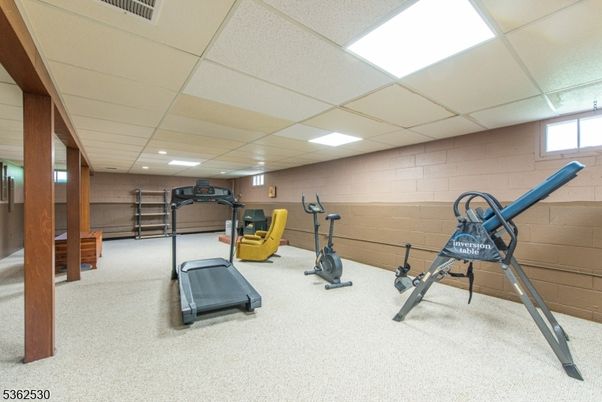 Fitness Equipment, Interior, Recessed Lighting, Stone Walls