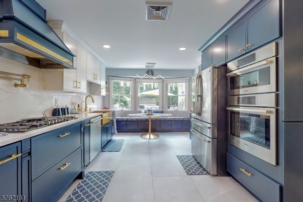 Interior, Kitchen, Recessed Lighting, Stainless Steel Appliances