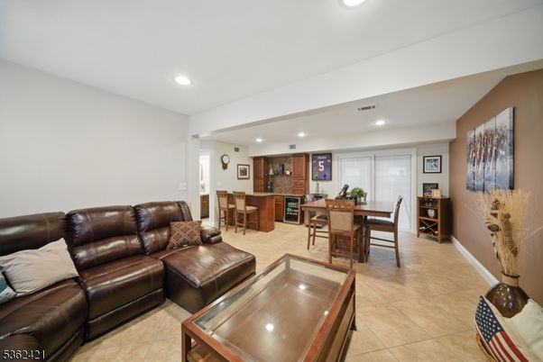 Dining room, Fireplace, Interior, Living room, Recessed Lighting