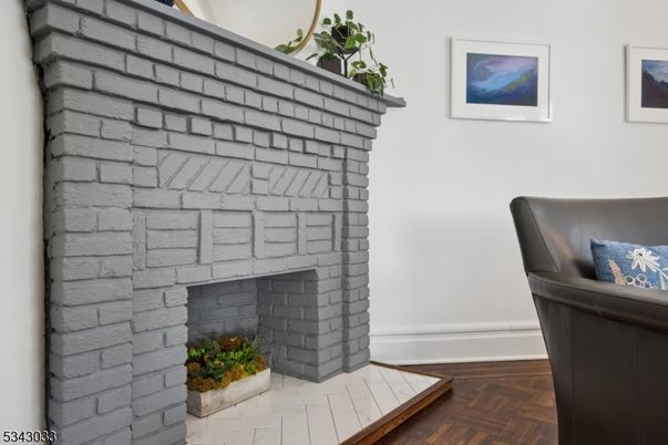 Fireplace, Interior, Stone Walls, Wood Texture Flooring