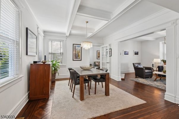 Chandelier, Dining room, Interior, Living room, Wood Texture Flooring