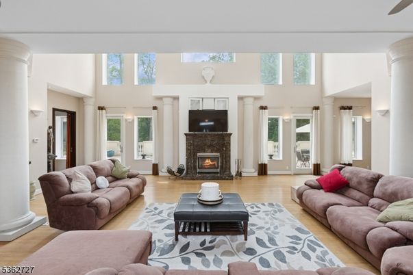 Fireplace, Interior, Living room, Wood Texture Flooring