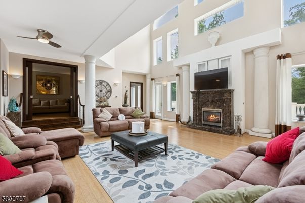 Fireplace, Interior, Living room, Wood Texture Flooring