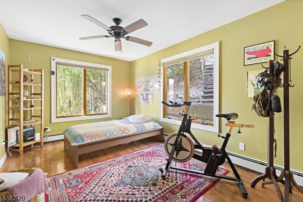 Bedroom, Fitness Equipment, Interior, Wood Texture Flooring