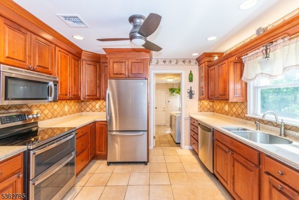 Interior, Kitchen, Recessed Lighting, Stainless Steel Appliances