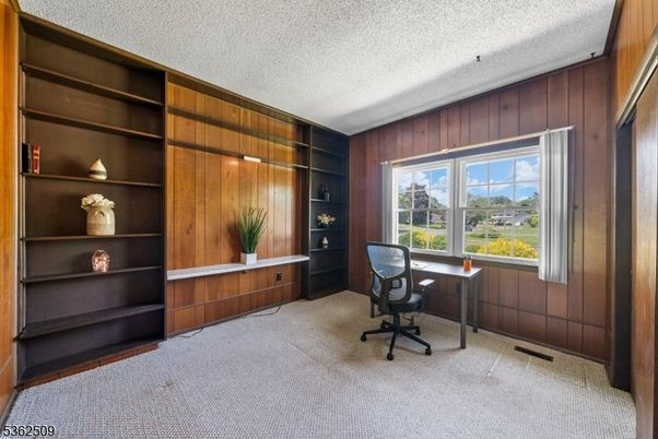 Home Office, Interior, Wooden Walls