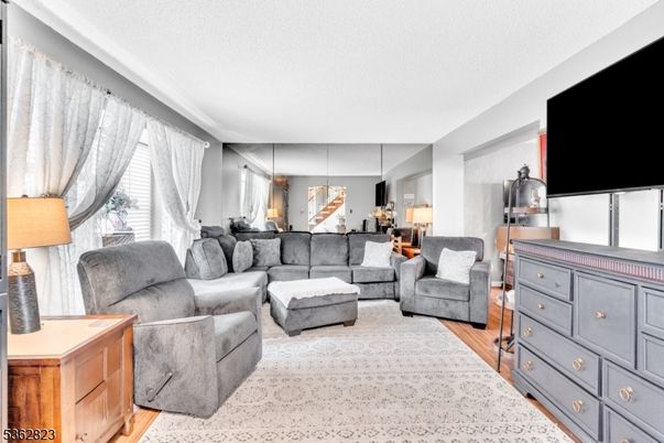 Interior, Living room, Pendant Lights, Wood Texture Flooring