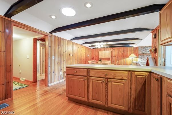 Interior, Recessed Lighting, Wood Texture Flooring, Wooden Walls