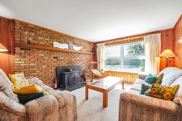 Fireplace, Interior, Living room, Stone Walls