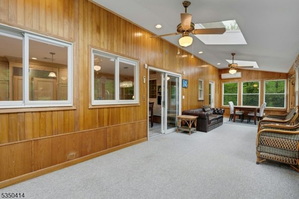Dining room, Interior, Recessed Lighting, Wooden Walls