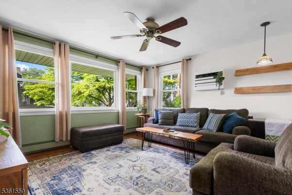 Interior, Living room, Pendant Lights, Wood Texture Flooring